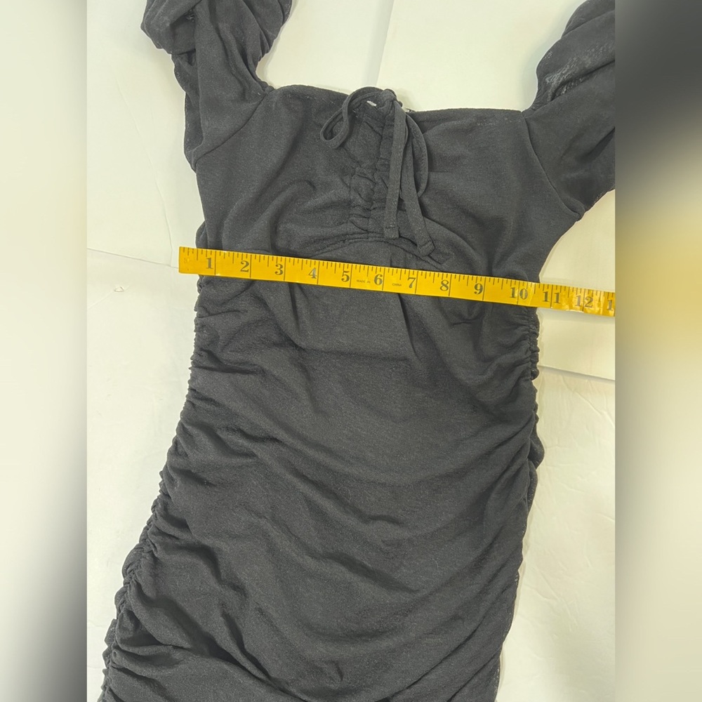 TOPSHOP Ruched Minidress In Black - 6 - Picture 13 of 13